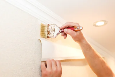 Pose de papier peint à Trans-la-Forêt — revêtements muraux et toiles de verre